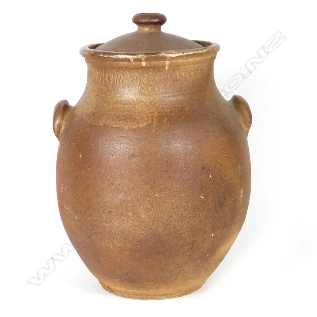 A large Barry Brickell stoneware lidded floor pot Image 1++