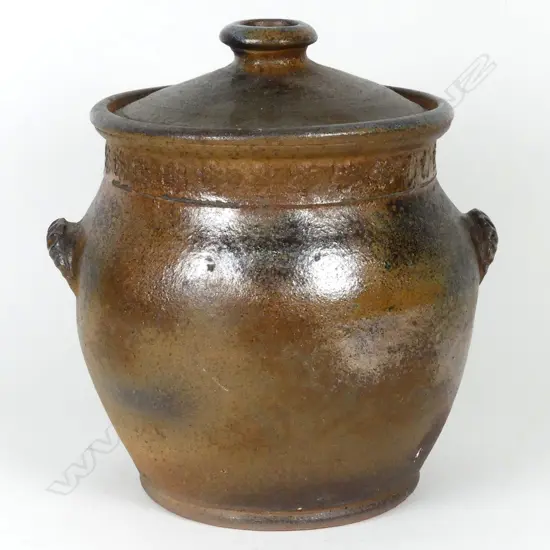 Barry Brickell large lidded floor pot