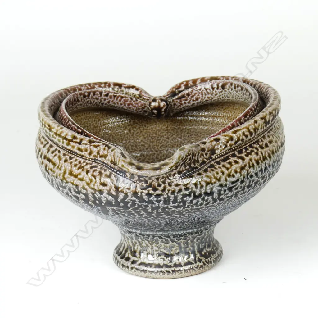 Mirek Smisek 'Gate to the World' salt glazed stoneware deep bowl Image 1++