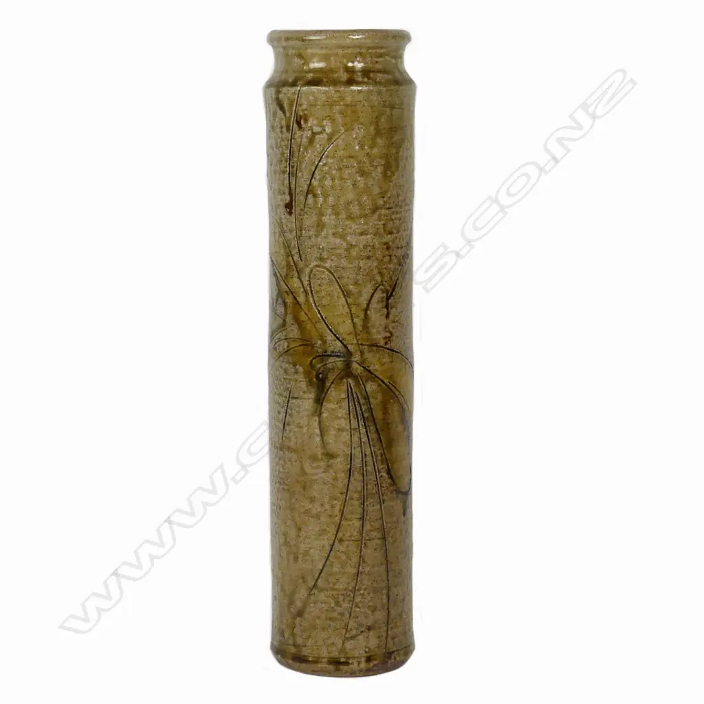 Flora Christella tall salt glazed cylinder vase Image 1++