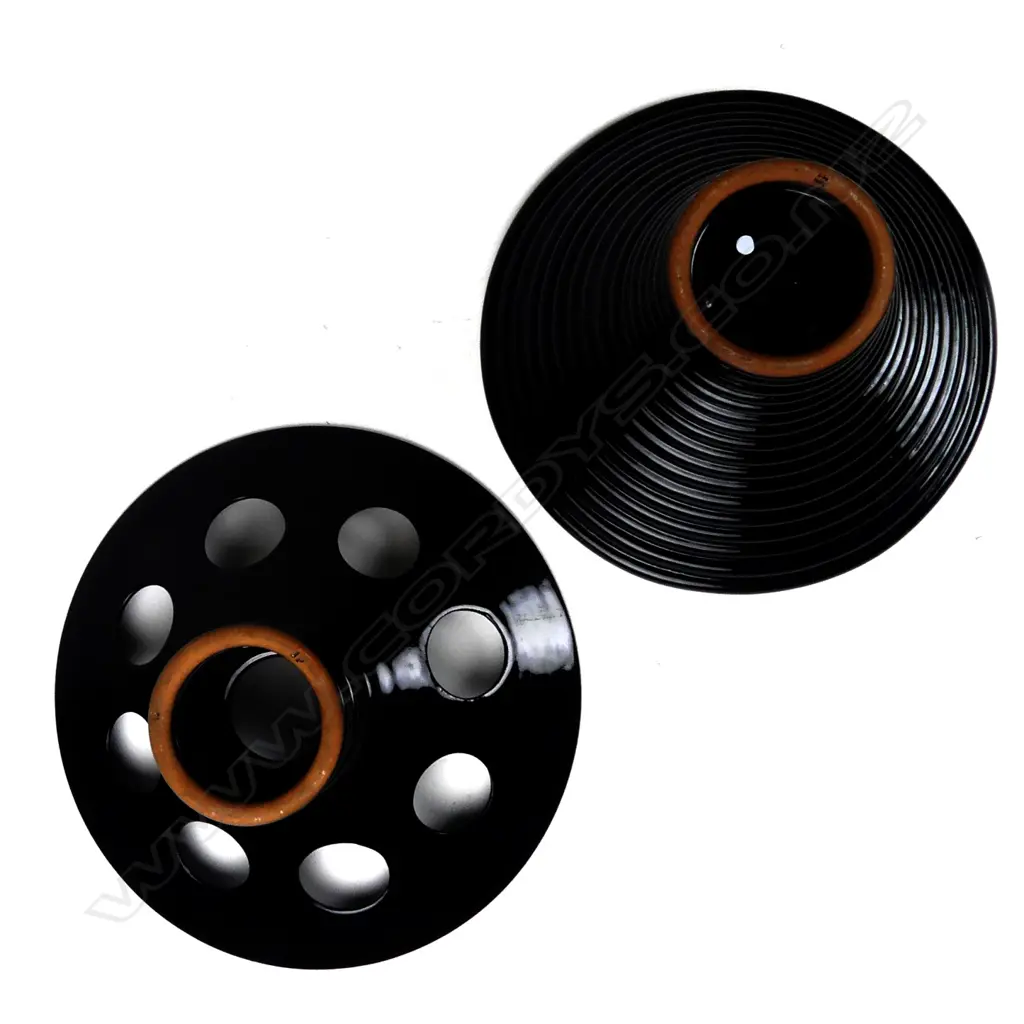 Two John Parker black flared bowls Image 1++