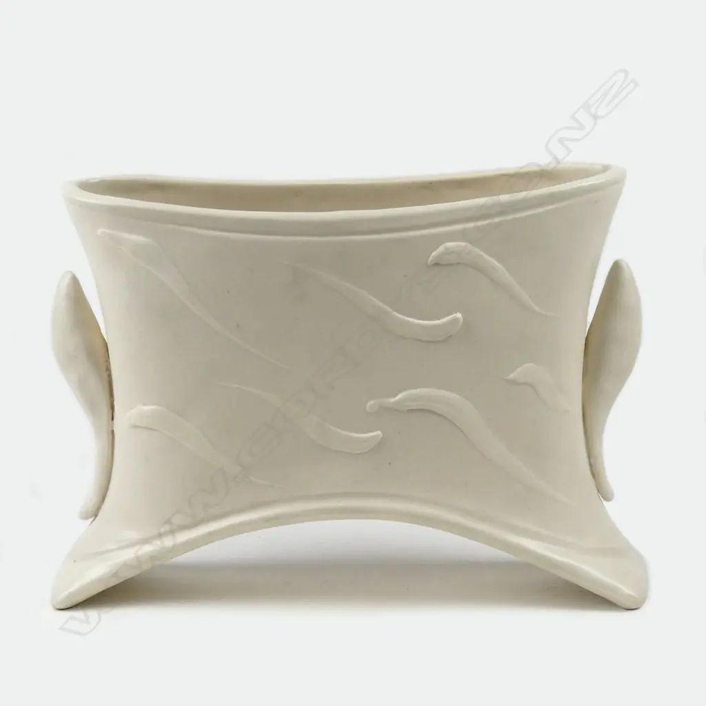 Merilyn Wiseman white glazed trough form vase Image 1++