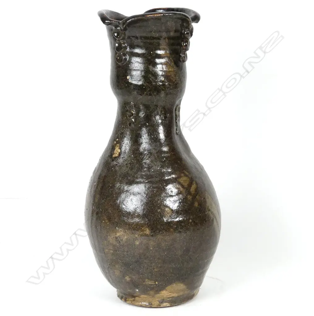 Yvonne Rust tall sculpted vase Image 1++