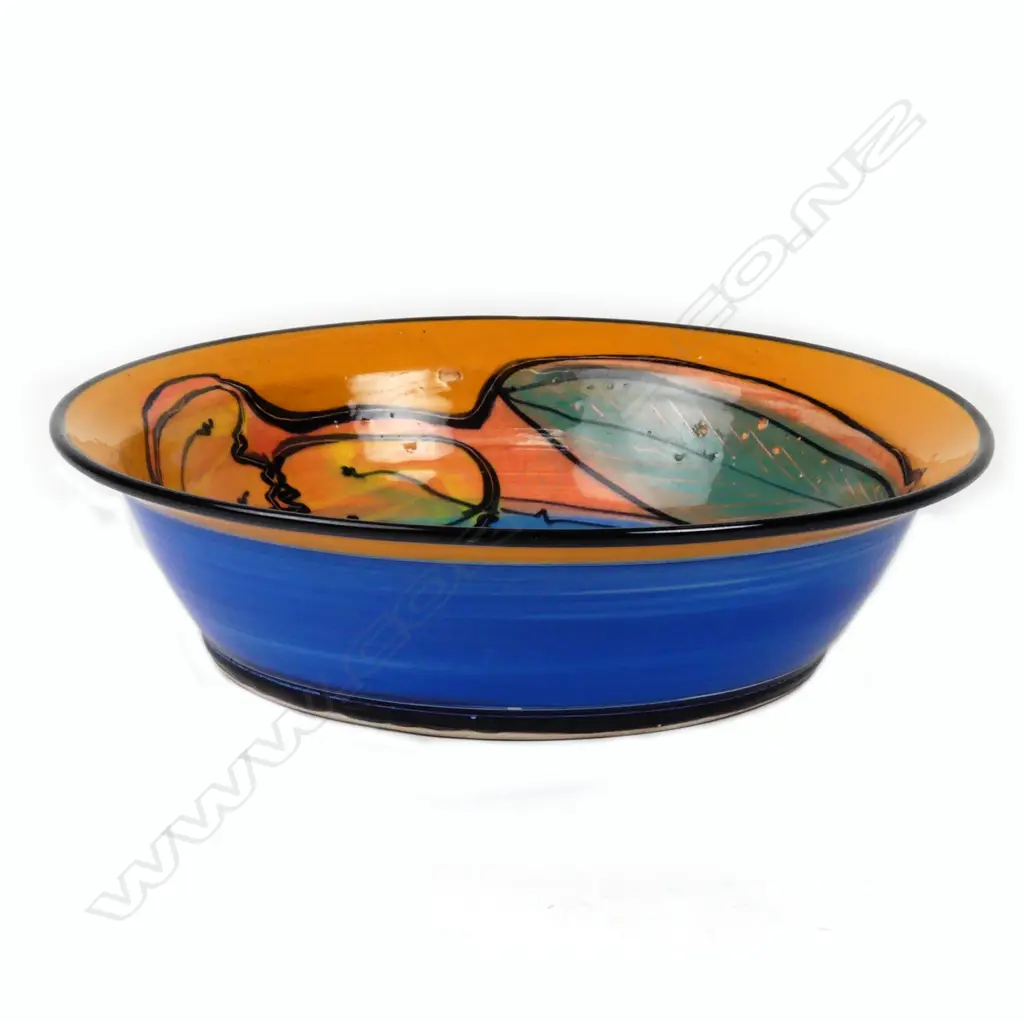 Andrew van der Putten colourful glazed decorated bowl Image 1++