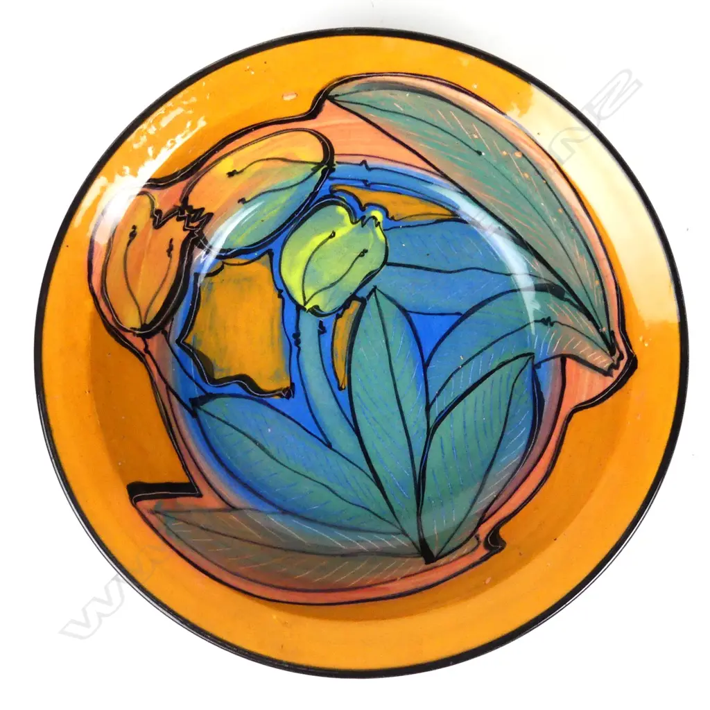 Andrew van der Putten colourful glazed decorated bowl Image 1++