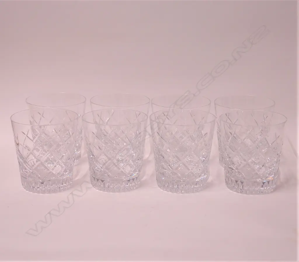 A set of eight Waterford crystal heavy tumblers Image 1++