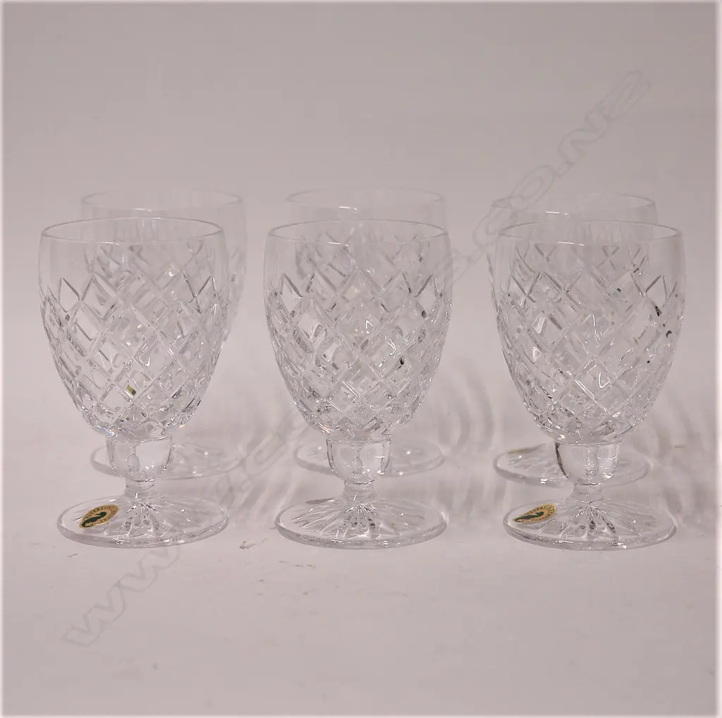 A set of six Waterford crystal glasses Image 1++