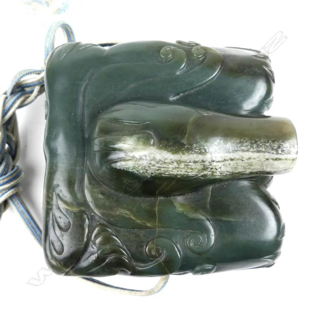 An impressive large Chinese jade court seal Image 1++