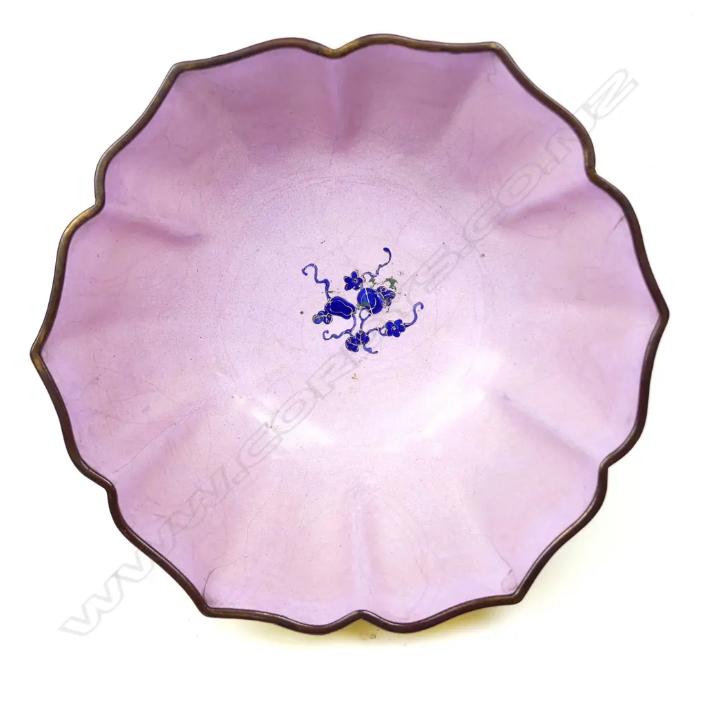 A rare 18th/19thC Chinese Canton enamel marriage bowl Image 1++