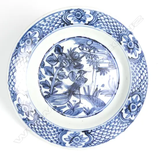A Chinese blue and white Ming 'Swatow' dish