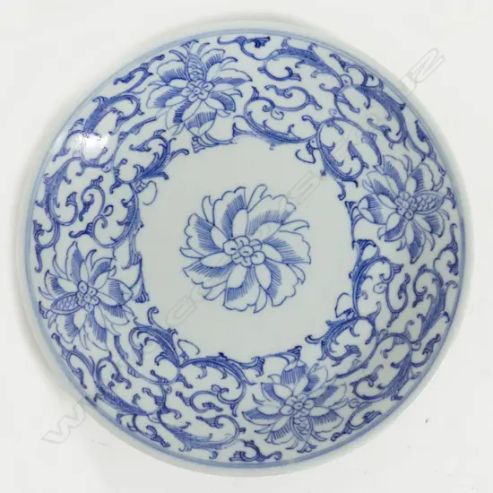 A Chinese blue and white dish