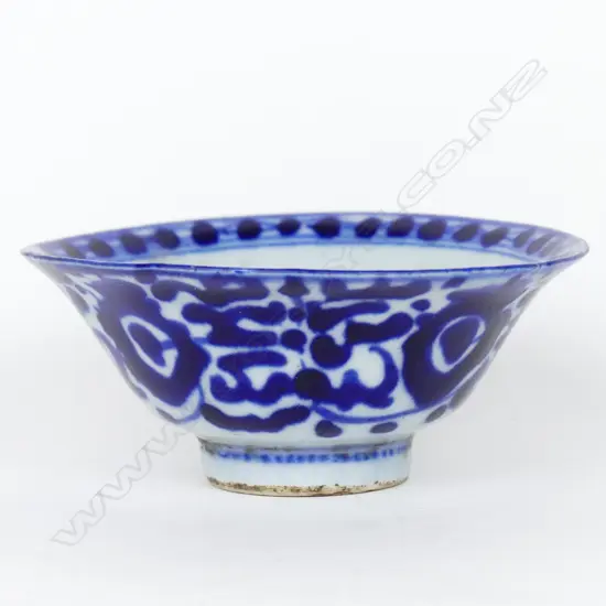 An old Chinese blue and white small bowl