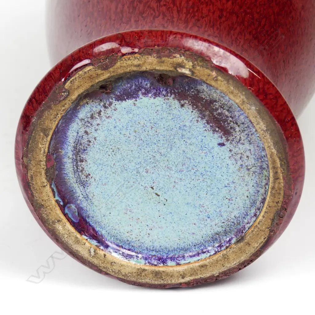 A Chinese sang de boeuf tall vase Image 1++