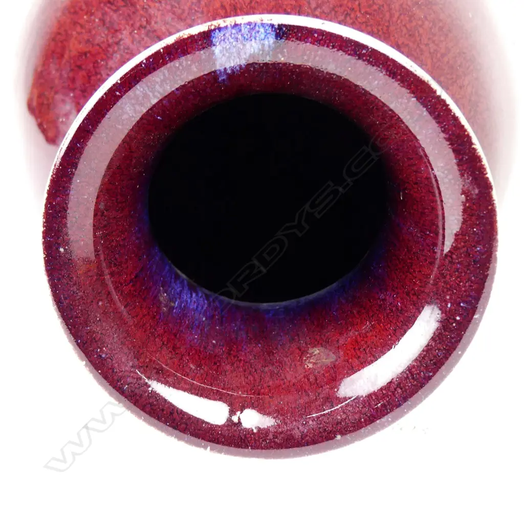 A Chinese sang de boeuf tall vase Image 1++