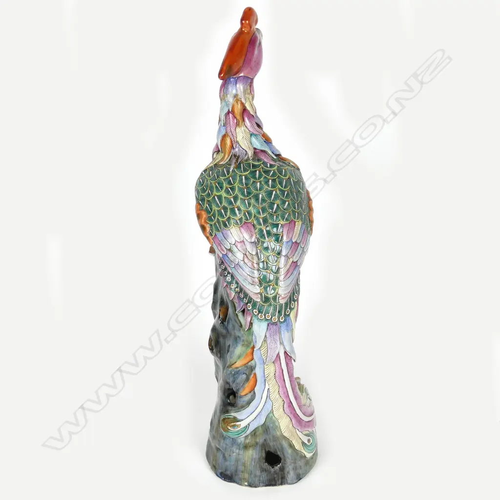 A 19thC Chinese large export sculpture of a phoenix Image 1++