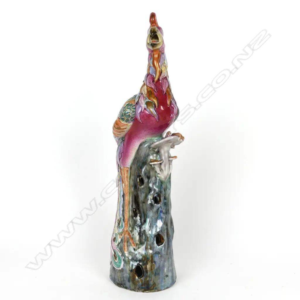 A 19thC Chinese large export sculpture of a phoenix Image 1++