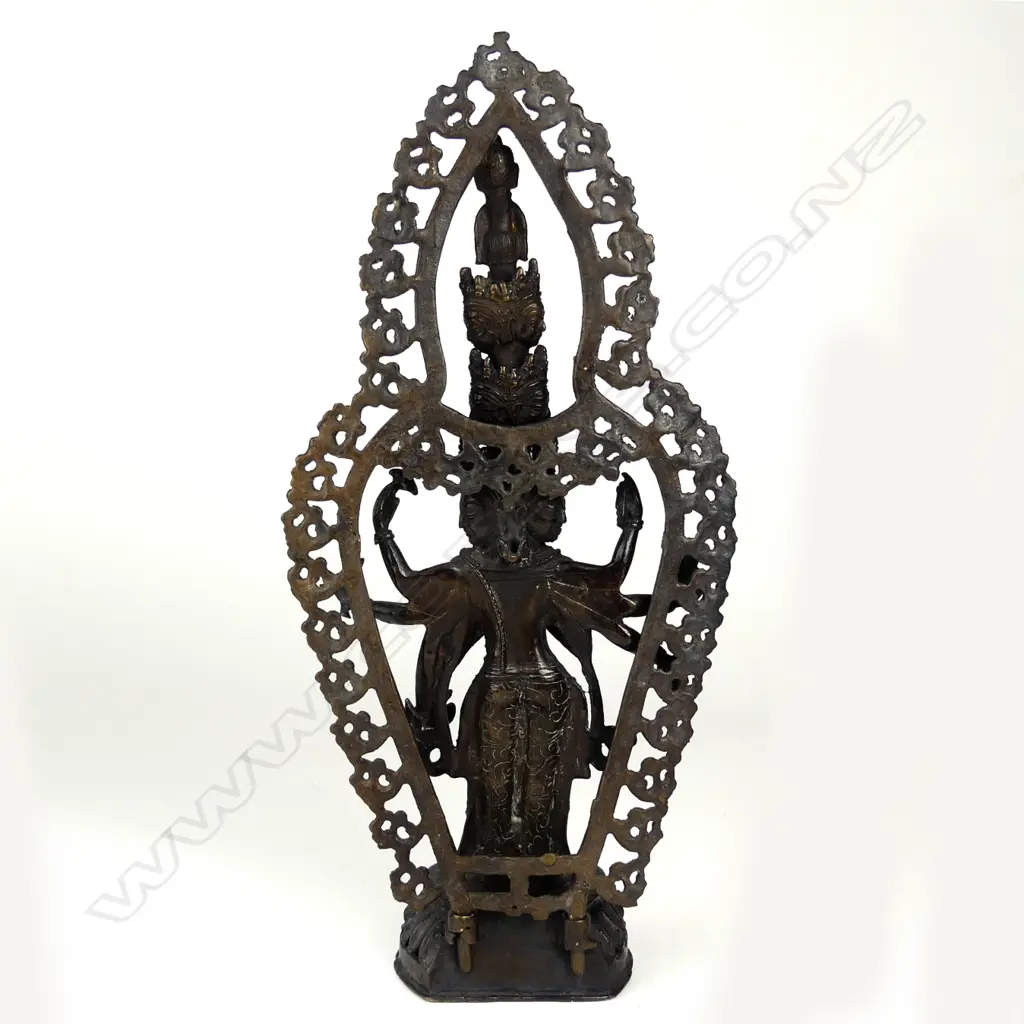 An old Tibetan standing bronze Tara Image 1++