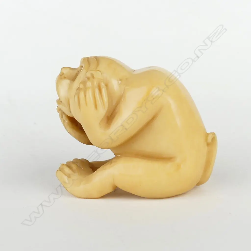 A Japanese old carved ivory netsuke Image 1++