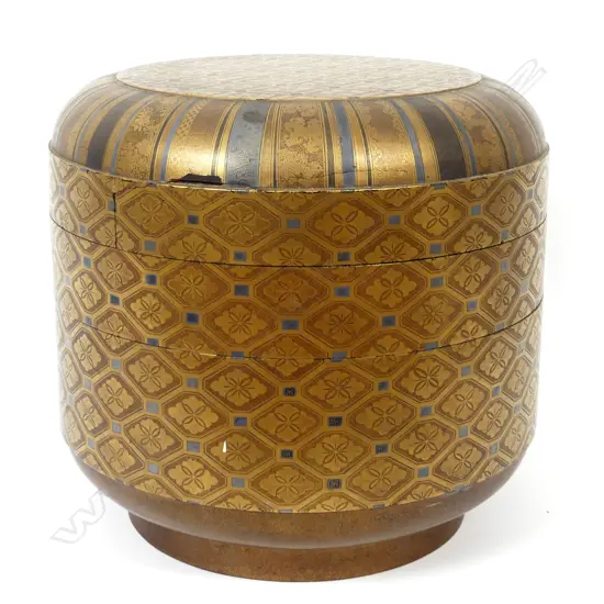 A late Edo period lacquer jikiro