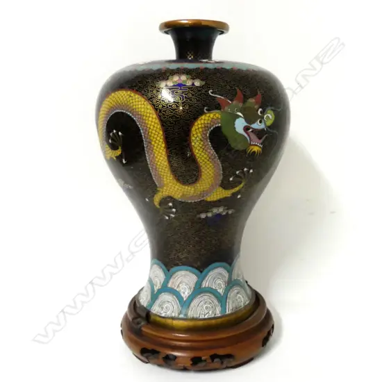 A cloisonné meiping vase