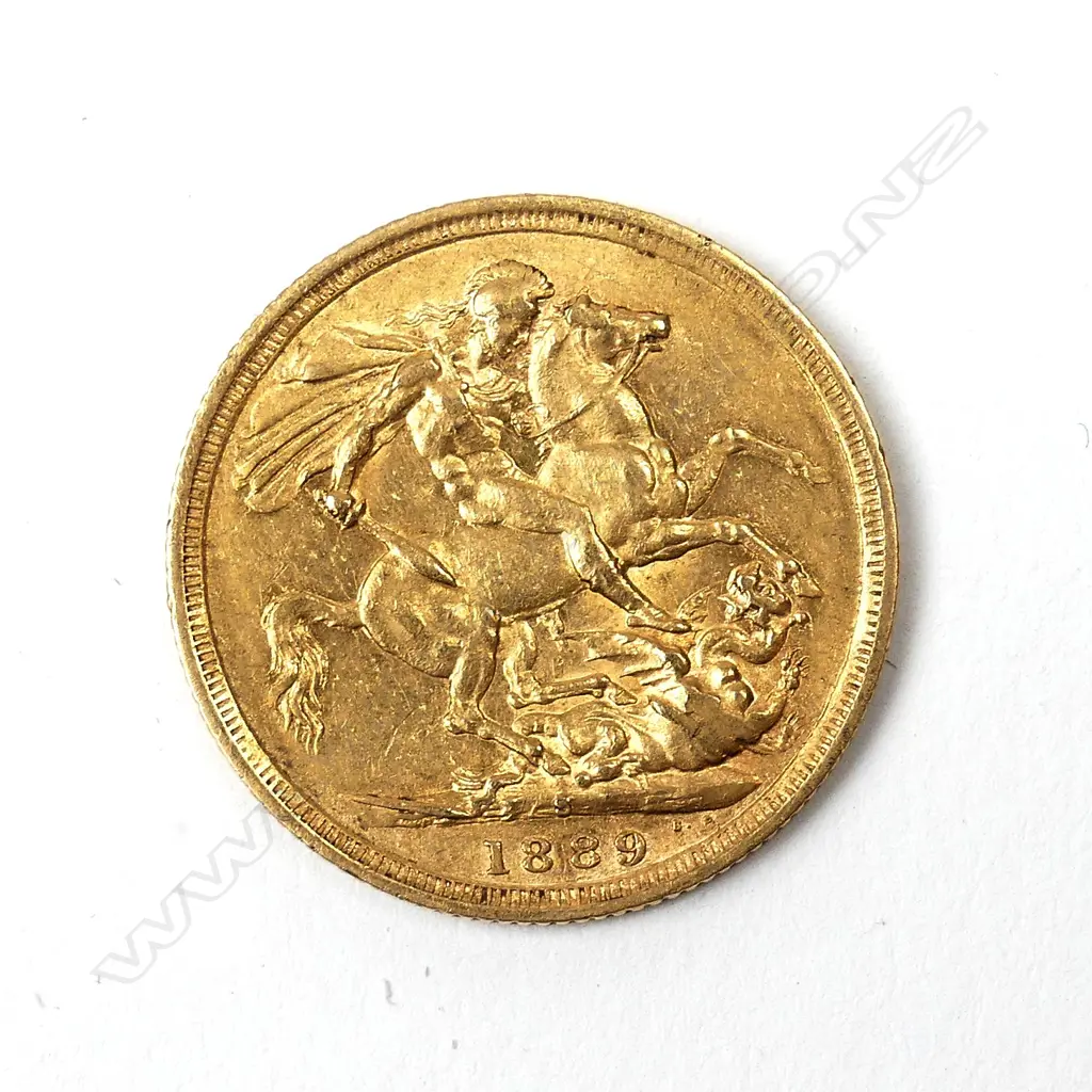 An 1889 full gold sovereign Image 1++