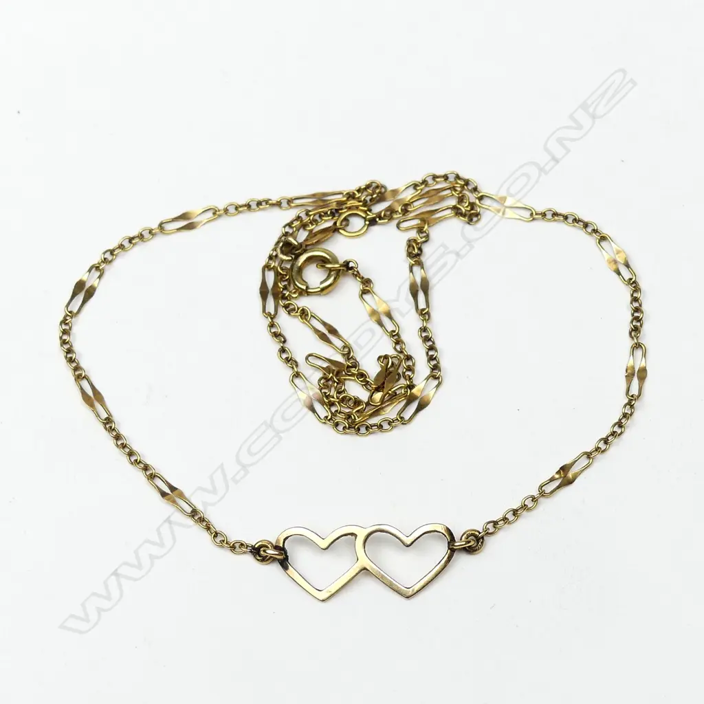 An 18ct. gold fine link necklace Image 1++