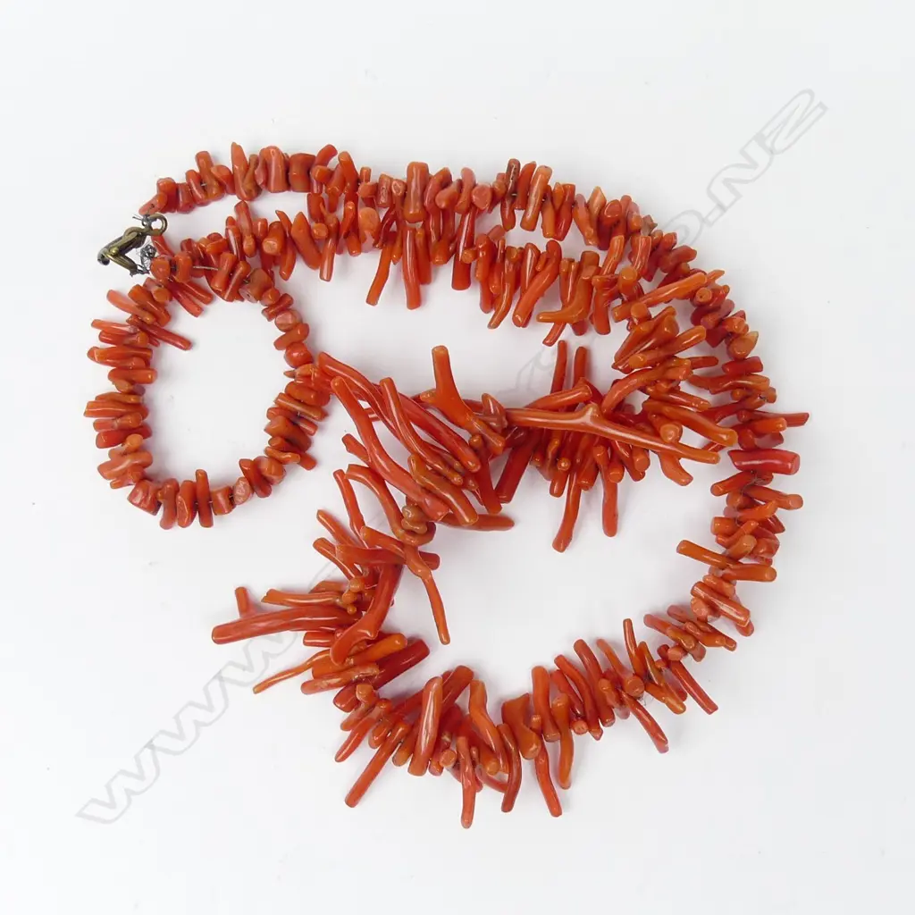 A vintage coral necklace Image 1++