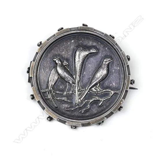A late Victorian silver brooch
