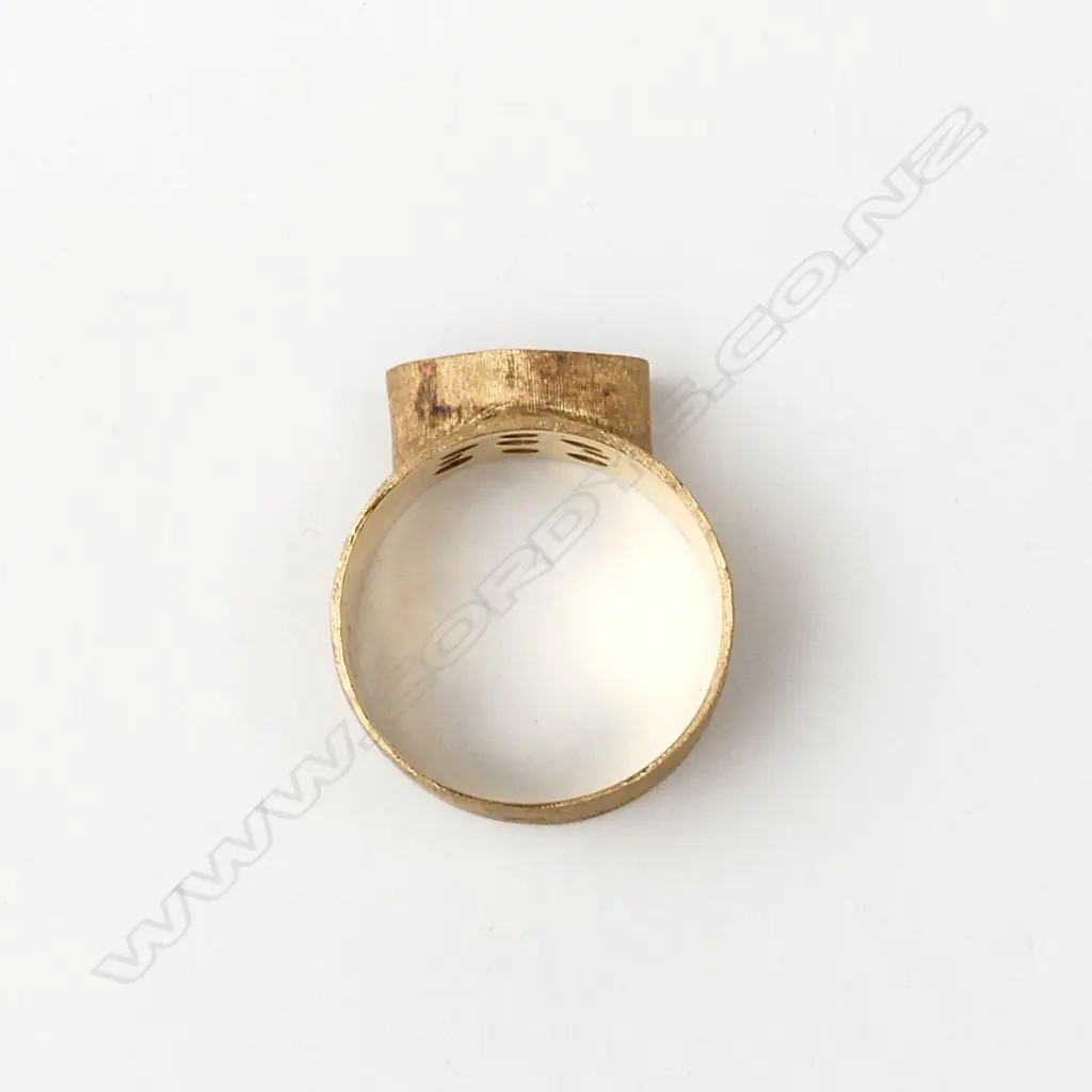 A contemporary Nanis 18ct rose gold and pink sapphire ring Image 1++