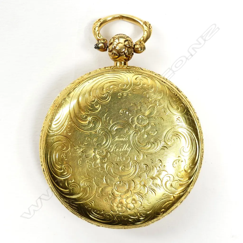 A Victorian 18ct gold open face pocket watch Image 1++