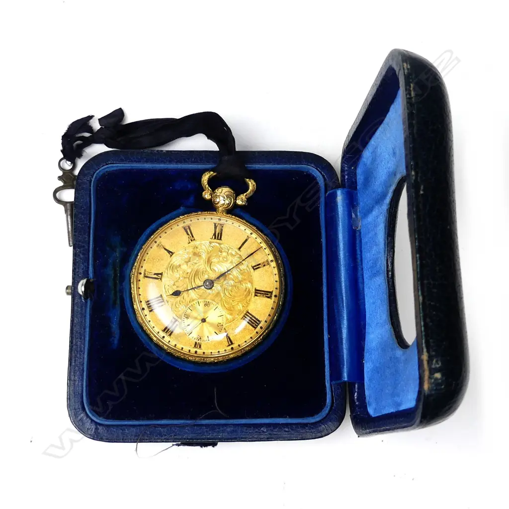 A Victorian 18ct gold open face pocket watch Image 1++
