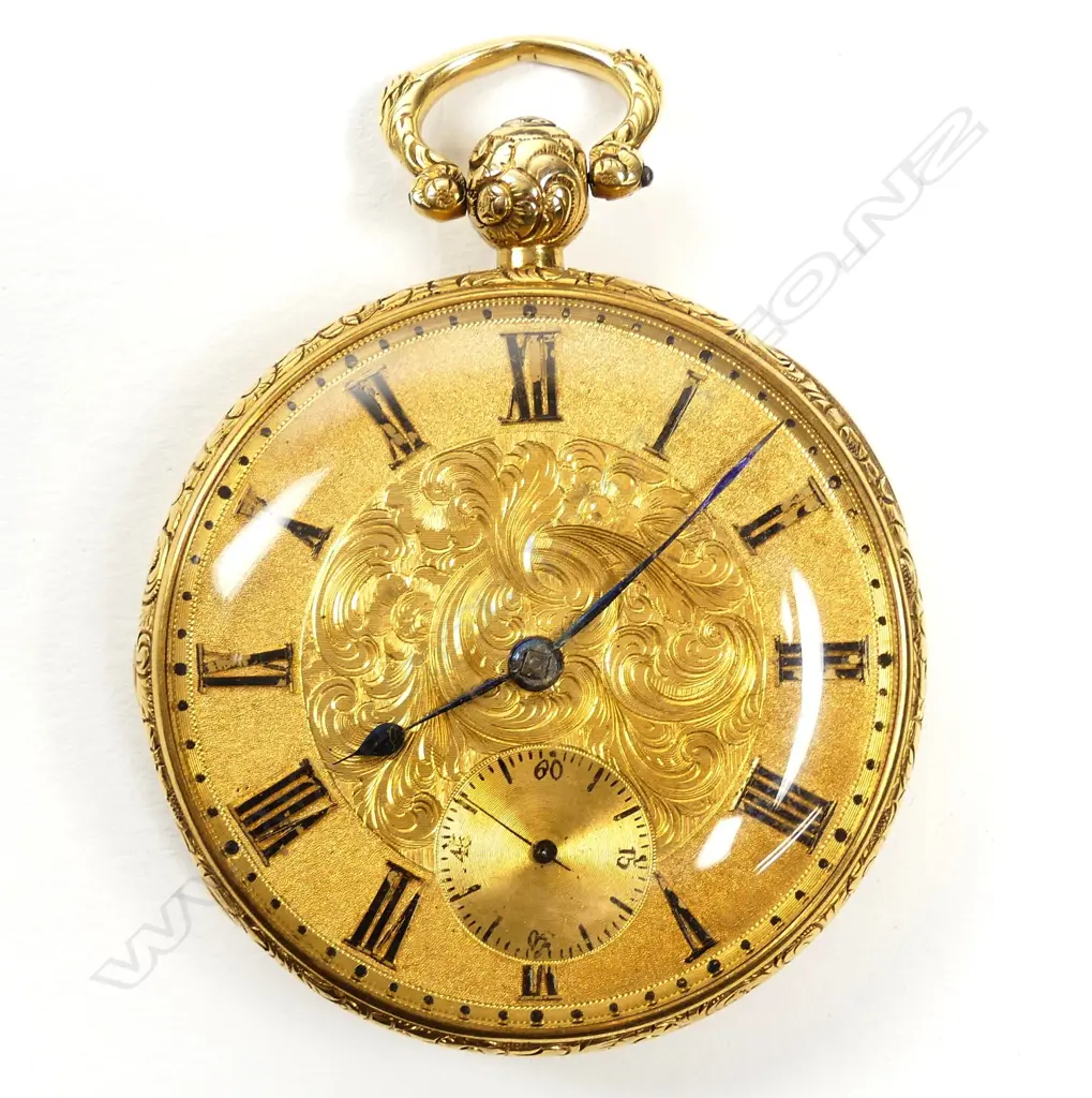 A Victorian 18ct gold open face pocket watch Image 1++