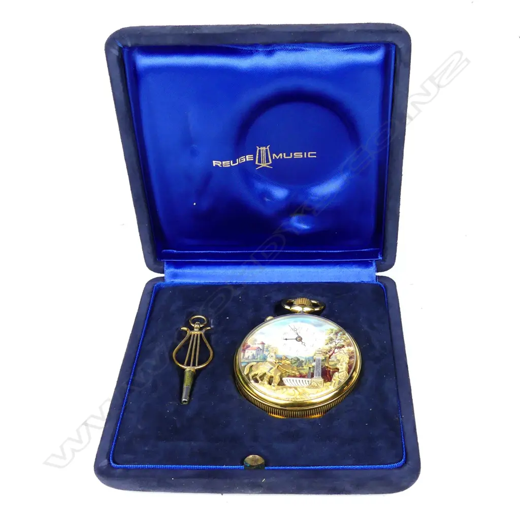 A Charles Reuge à Saint Croix musical automata alarm pocket watch Image 1++