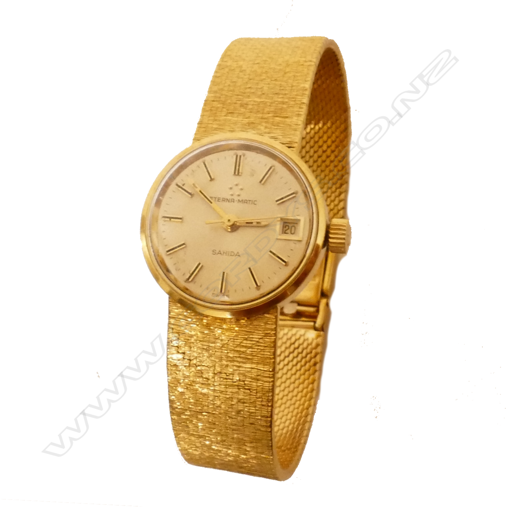 An 18ct gold Eterna-matic 'Sahida' lady's wristwatch Image 1++