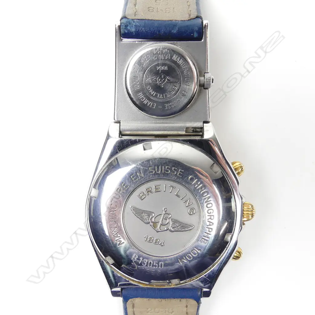 A gent's 18ct gold and stainless steel Breitling Chronomat wristwatch Image 1++