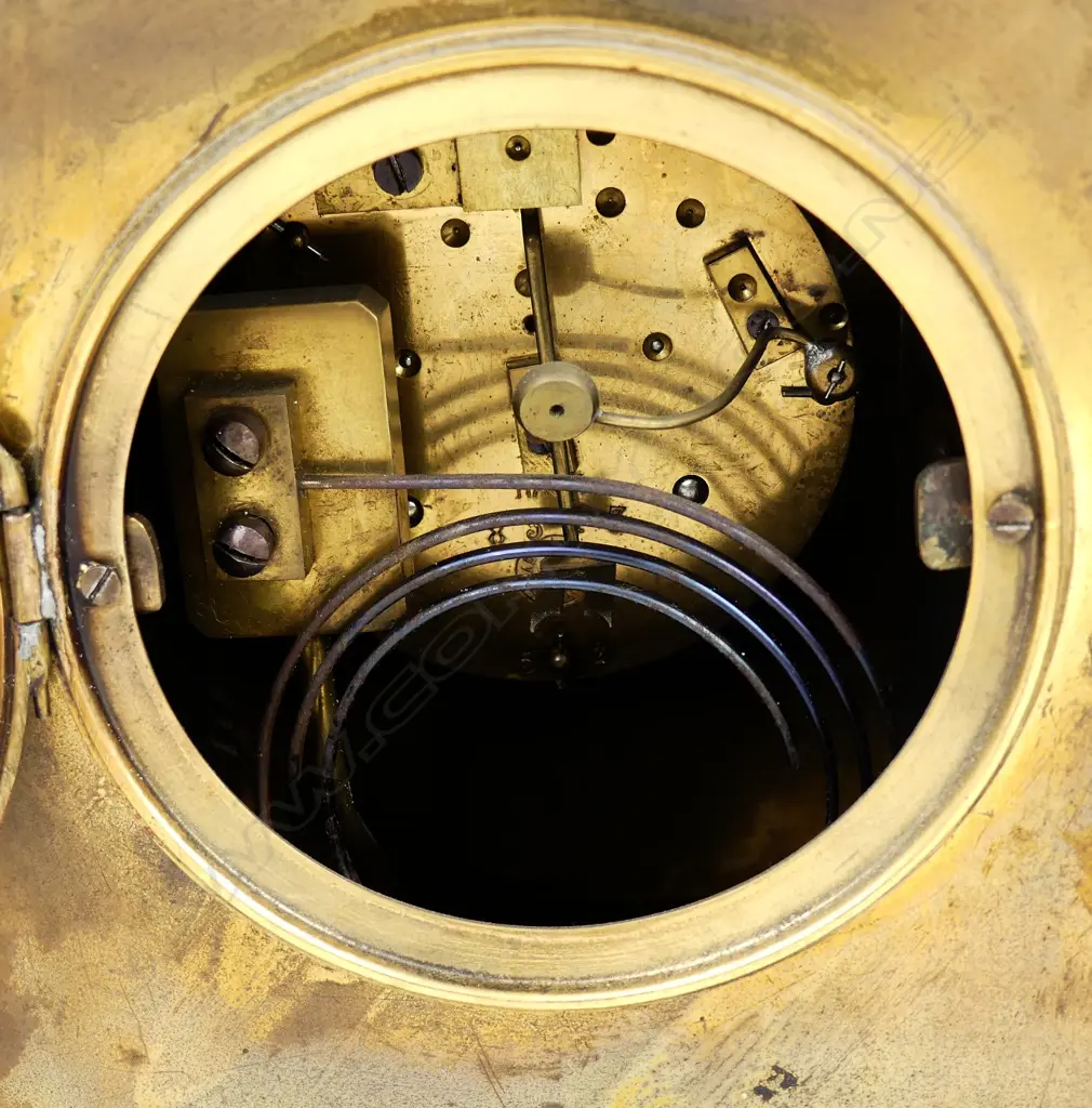 A French 19thC mantel clock Image 1++