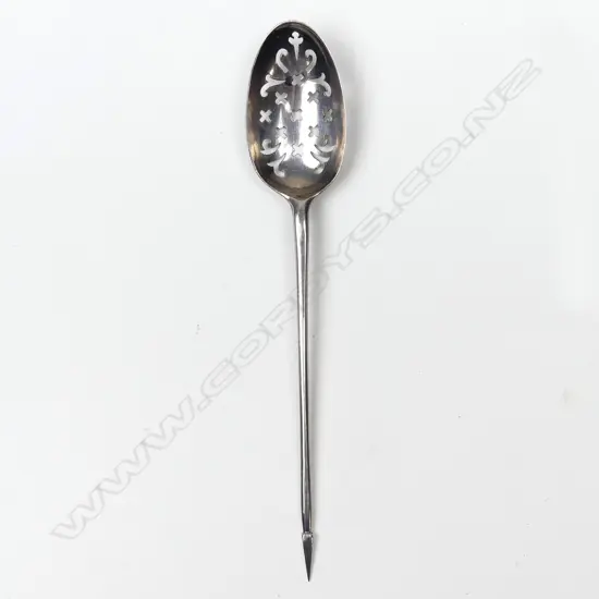 A George II silver mote spoon