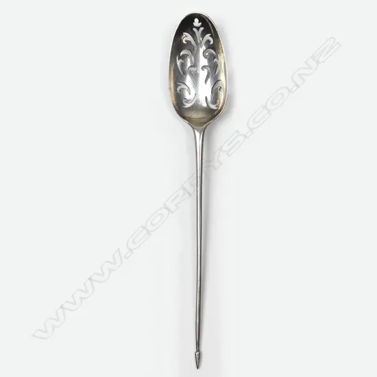 A George II silver mote spoon