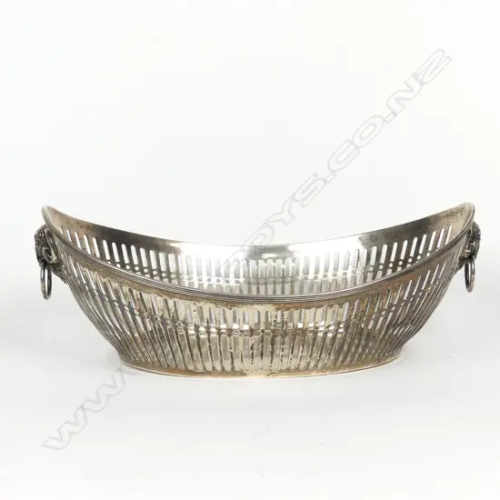 A 1920's Dutch silver bread basket