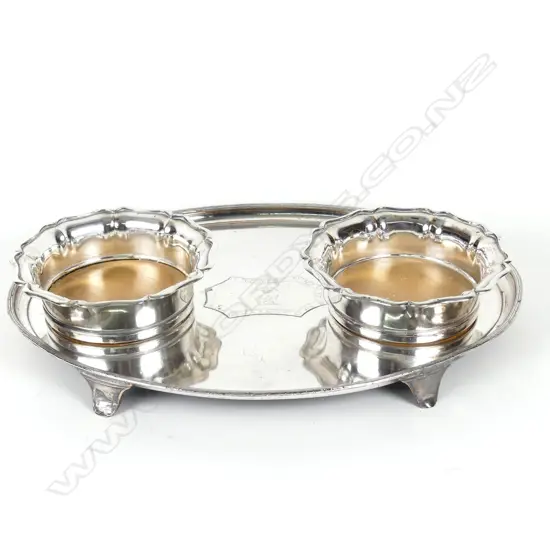 A Victorian Sheffield plate tray