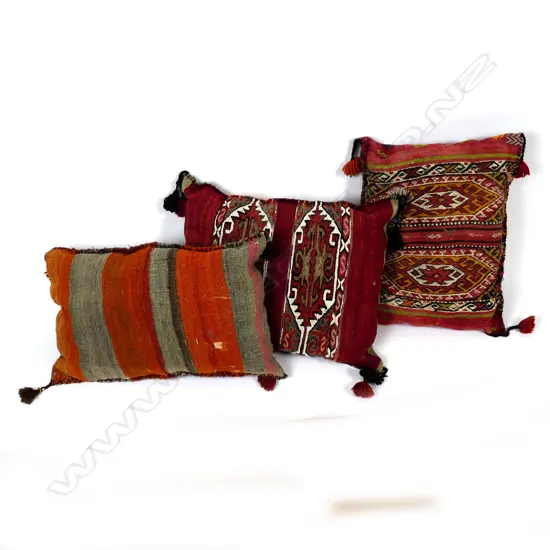 Three kilim cushions