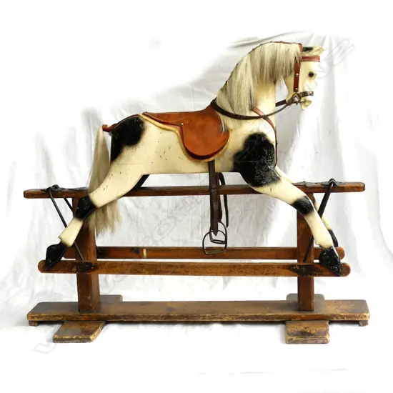 An antique rocking horse