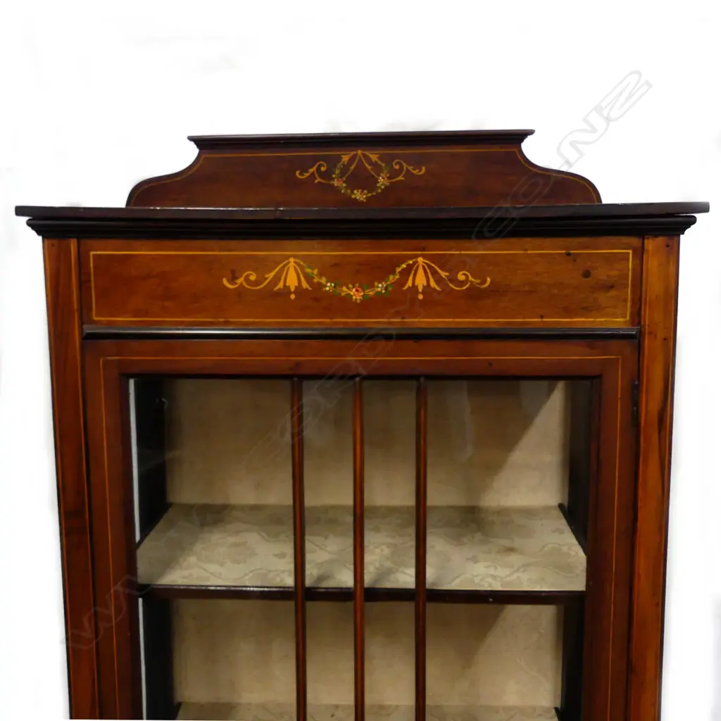 An Edwardian Sheraton revival display cabinet Image 1++