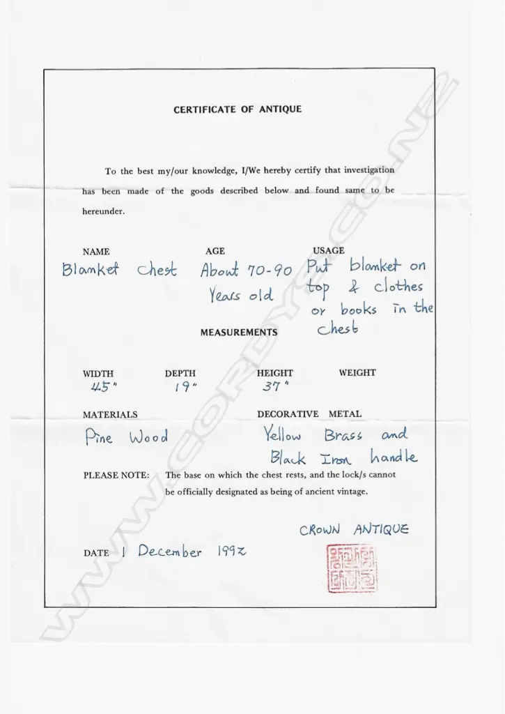 A vintage Korean chest Image 1++