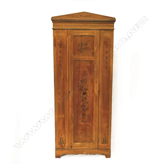 A 19thC pine cupboard