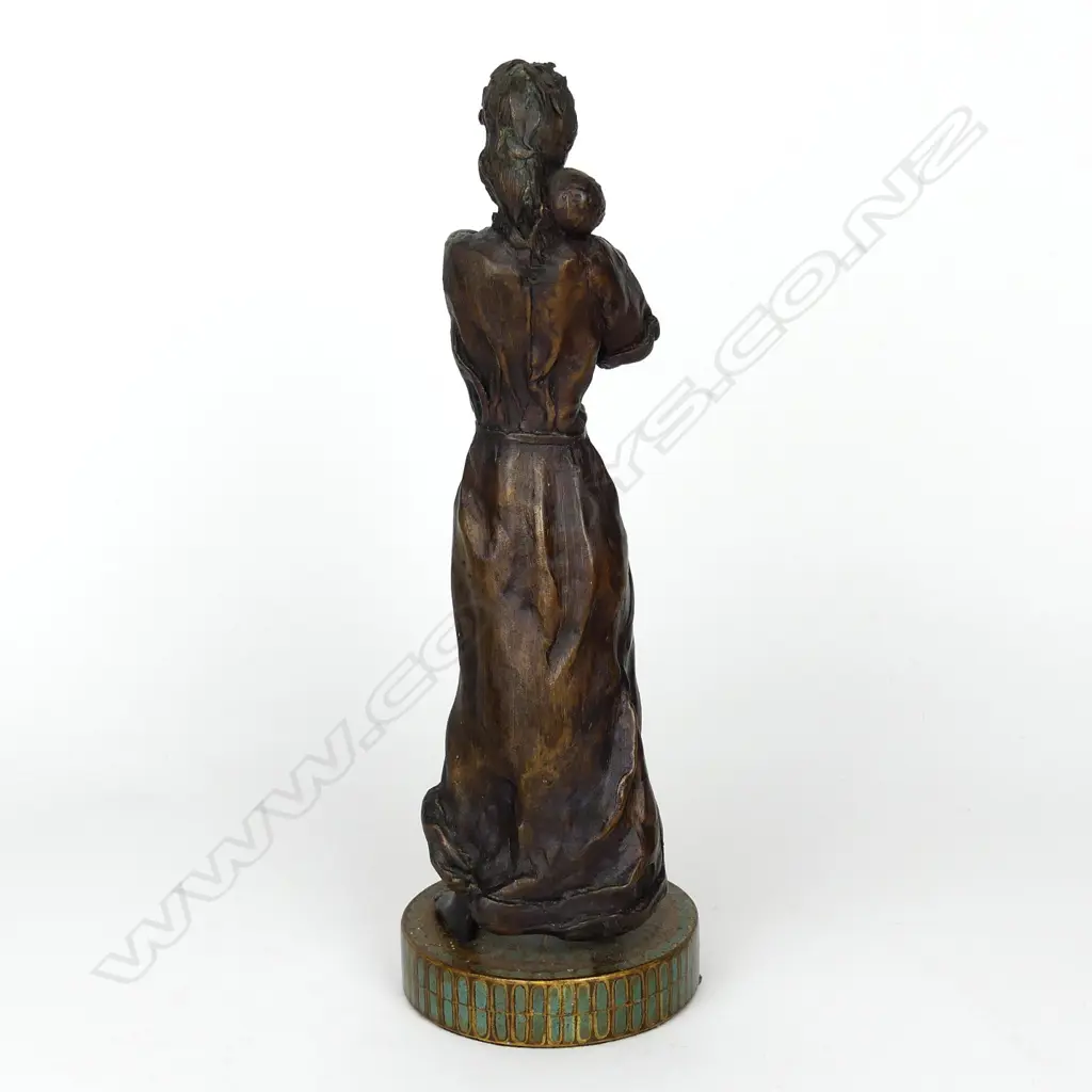 Attributed Mary Baker Mother and Child bronze Image 1++