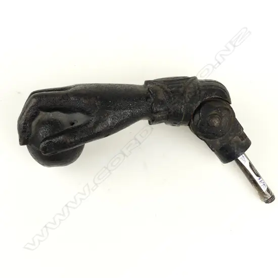 A Victorian cast iron door knocker