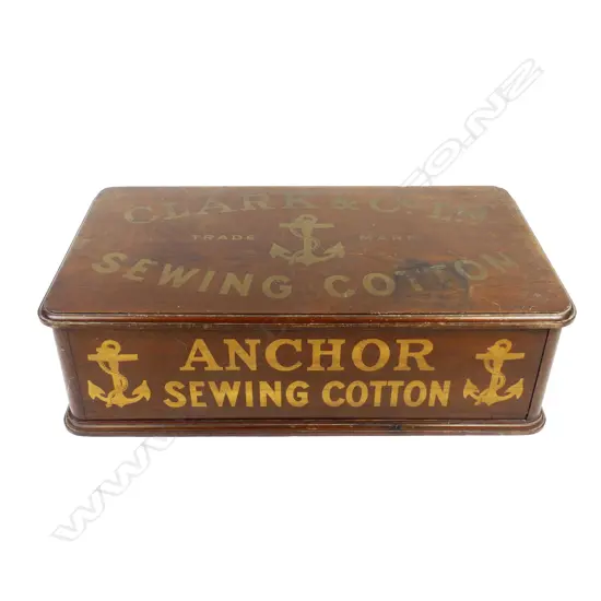 A vintage Clark & Sons counter display box