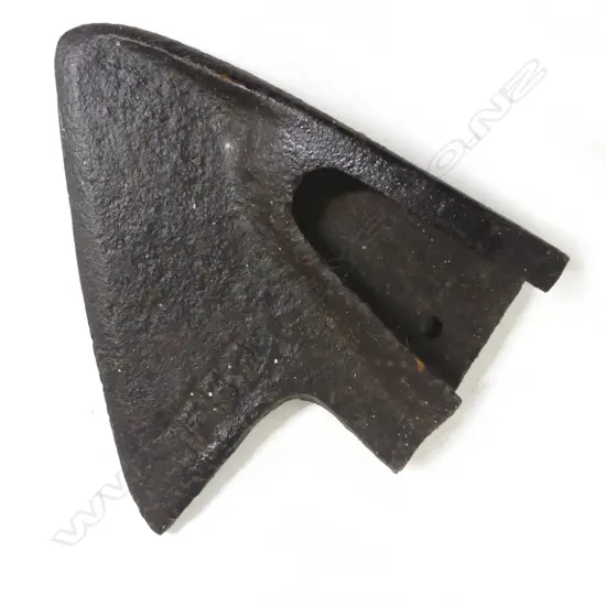 A cast iron bone/baleen whaling cleaver head
