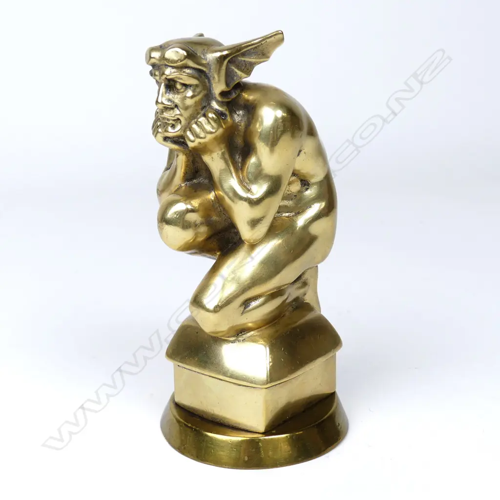 A striking French 1920s car mascot of the god Mercury Image 1++